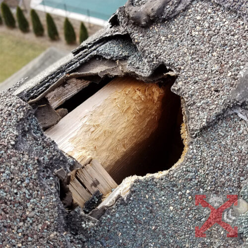 Visible Roof Damage